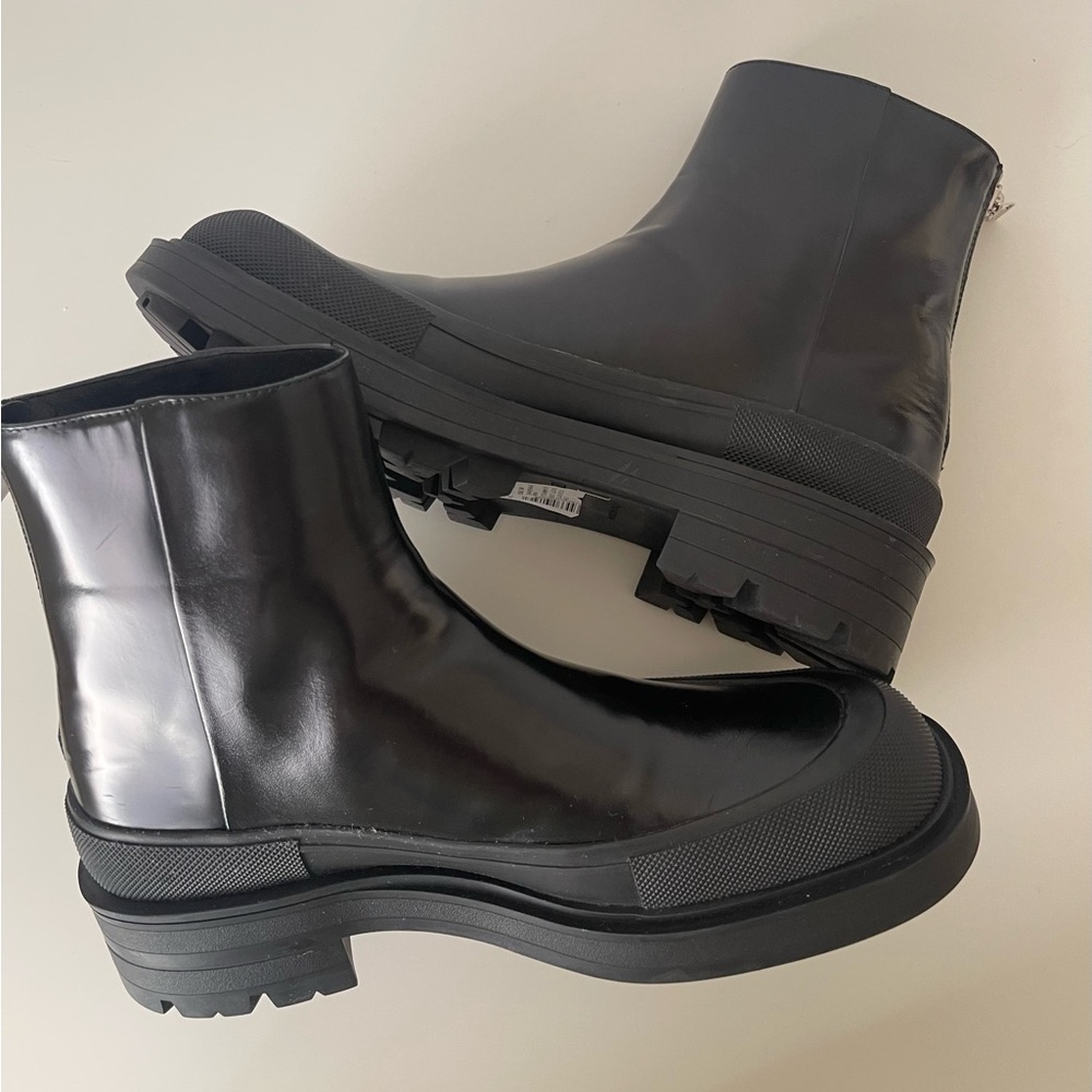 NEW Alexander McQueen Stack leather ankle boots Men’s